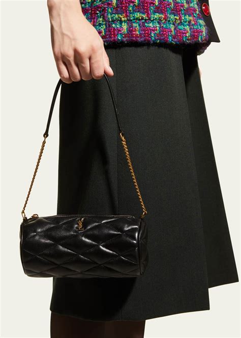 sade ysl|Saint Laurent Sade Quilted Leather Tube Bag .